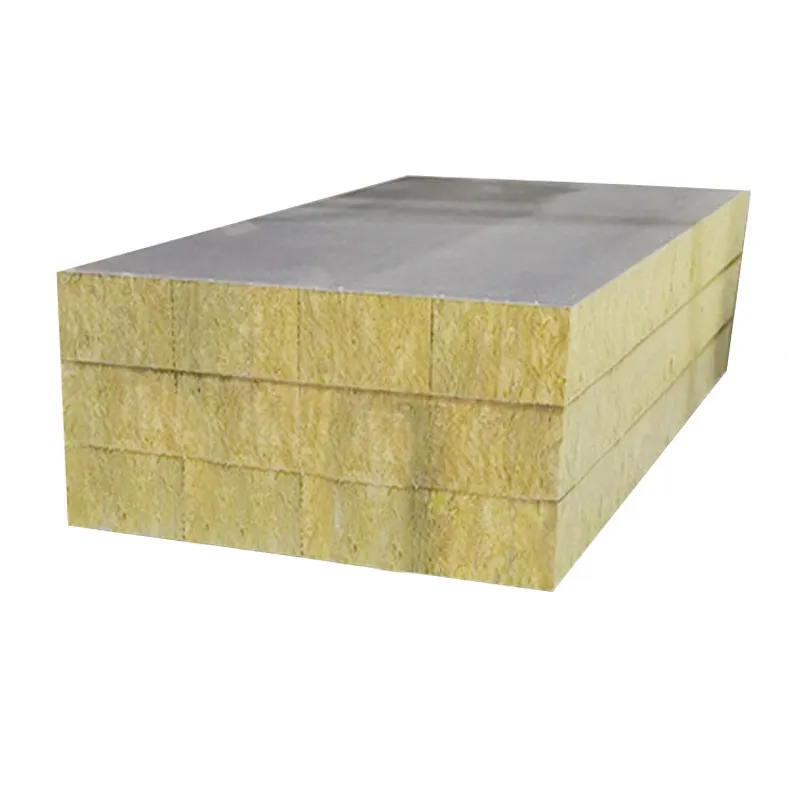Panel Sandwich wol batu EPS/PU/PIR/, bahan daur ulang murah pemasangan cepat untuk bangunan struktur baja
