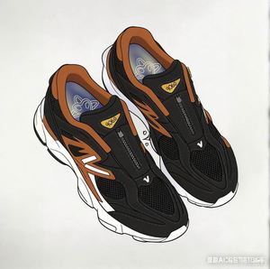 รองเท้าผ้าใบ NB9060 คุณภาพสูง ขายส่ง รองรับโลโก้สั่งทำ รองเท้าวิ่งสไตล์เรโทรสำหรับผู้ชายและผู้หญิง ระบายอากาศได้ดี ผลิตจากหนังและผ้าตาข่าย เหมาะสำหรับเดิน - Product Image 6