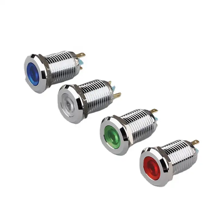 CMP 12 мм металлический водонепроницаемый светодиодный сигнальная лампочка 6 видов цветов Световой индикатор