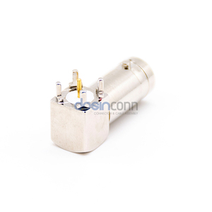 50ohm <span class=keywords><strong>BNC</strong></span> loạt nữ ổ cắm góc bên phải kết nối <span class=keywords><strong>PCB</strong></span> gắn kết - Product Image 3