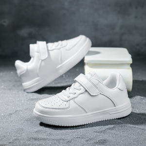 Cema Chaussures de sport unisexes de haute qualité pour enfants, baskets plates d'extérieur, printemps-automne, en PU souple, imperméables, 3-13 ans, semelle intérieure EVA, garçons - Product Image 4