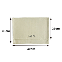 Maßgefertigter Logo-Herringbone-Beutel 40x30cm Luxus-Dessous-Staubbeutel Großhandel Baumwoll-Aufbewahrungsbeutel Private Label Großlieferant