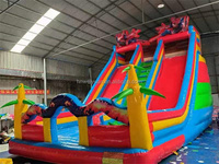 Aire de jeux gonflable intérieure de qualité commerciale pour enfants avec grand toboggan pour centre de jeux pour enfants