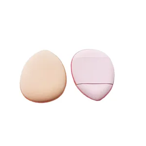 Groothandel Nieuwe Dikke Lederen Marshmallow Kleine Mini Make-Up Spons Vinger Luchtkussen Duim Poeder Puffs Voor Concealer