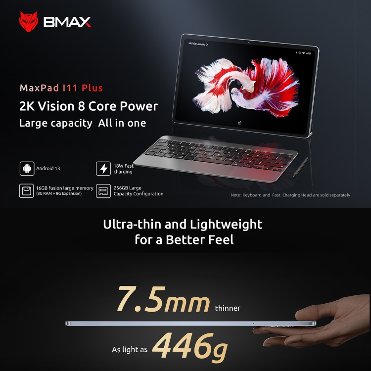 工場価格 BMAX MaxPad I11 Plus タブレット 8GB+256GB 10.4インチ