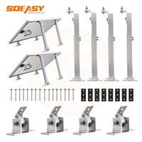Supports de montage réglables en aluminium 6005-T5 pour panneaux solaires, optimisant l'angle de montage sur toit ou au sol, vente en gros