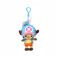 Pendentif en peluche de 12 cm, personnage de l'anime One Piece, Luffy et Chopper, avec rembourrage en coton PP, super doux, jouet pour enfants