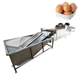 Egg <b>Washer</b> Cleaner 500pcs/min Capacity for Snack Food Commercial Catering Motor-Driven Egg Washing Candling Sorting Machine - Product Image 1