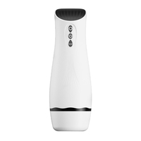 Masturbateur masculin réaliste à action télescopique entièrement automatique avec 10 fréquences de vibration et d'aspiration