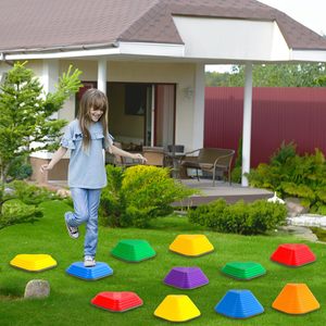 Tremplins en forme de coeur pour enfants Ensemble de tremplins d'équilibre Blocs d'équilibre pour tout-petits Jouets Équipement de fitness intérieur et extérieur - Product Image 6