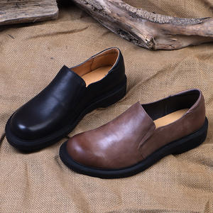 Chaussures en cuir respirantes avec talon rembourré et semelle souple, chaussures de mode pour hommes, chaussures décontractées - Product Image 3