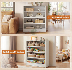 Zapatero Moderno Grande Estilo Rústico con Puertas, Estantes Ajustables <span class=keywords><strong>de</strong></span> 5 Niveles, Almacenamiento <span class=keywords><strong>de</strong></span> Zapatos <span class=keywords><strong>de</strong></span> Madera para Entrada, Pasillo, Armario - Product Image 3
