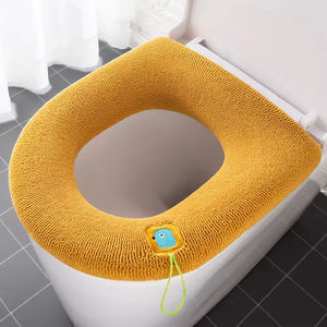 Funda Universal de Felpa para Asiento de Inodoro, Cojín Cálido y Suave con Cubierta para Bidé, Lavable, en Forma de O, Accesorios para Baño - Product Image 4