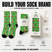 Chaussettes de sport personnalisées pour adultes - Chaussettes respirantes sans coutures, à séchage rapide, absorbant la transpiration, résistantes aux déchirures en polyester/nylon/coton/bambou