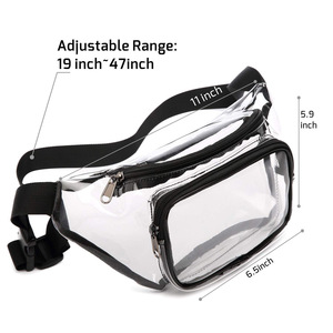 2025 Neue Direktvertrieb-Großhandelsaktion: Transparente PVC-Kissenform-Gürteltasche, Wasserdichte Unisex-Reißverschlusstasche, Modisch - Product Image 2