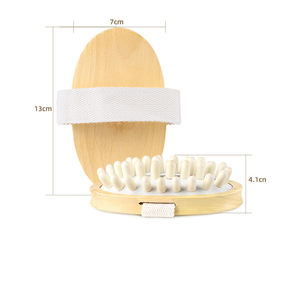 Anti Cellulite Massage gerät Natürlicher Bambus Holz Körper Abnehmen Zirkulation bürste Muskel Relax <span class=keywords><strong>Palm</strong></span> Sauna Spa Bad Massage - Product Image 3