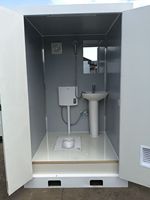 Toilettes Mobiles Extérieures Conteneur Sanitaire Public Portable 20 pieds pour Salle de Bain, Vestiaire et Toilettes, Panneau Sandwich Moderne pour Extérieur