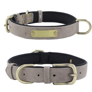 <span class=keywords><strong>Collar</strong></span> de piel sintética suave para perros y gatos, Correa personalizada de lujo, venta al por mayor - Product Image 2