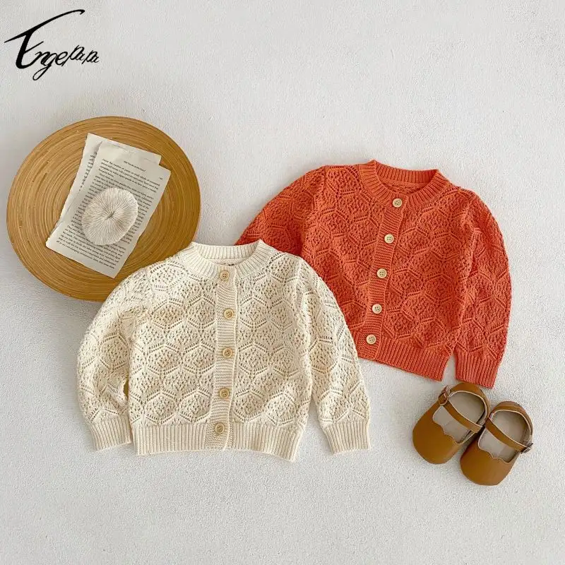 RTS Engepapa Spring newborn Boy clothes cute Knit coat infant Long Sleeve knitwear Baby knitted Sweater