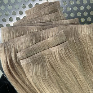 Extensions de cheveux vierges bruts de grade 12A, double épaisseur, Remy, en bande adhésive invisible, pour une pose sans couture - Product Image 1