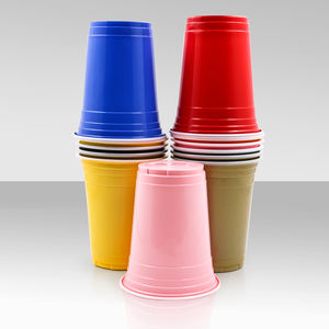 حفل زفاف مخصص الصف الغذاء المتاح وردي واضح PP مع شعار مخصص 16 أونصة كوب - Product Image 6