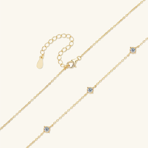 Elegante Cadena de Clavícula con Moissanita para un Estilo Diario Chic y Ocasiones Especiales Glamorosas - Product Image 3