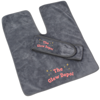 Serviettes d'esthéticienne pour soins du visage Enveloppement du visage Chiffon doux pour le visage avec design fendu Serviettes de spa pour le massage à la vapeur du visage a