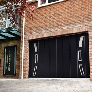 Puertas corredizas de garaje de diseño personalizado, puertas correderas automáticas <span class=keywords><strong>para</strong></span> Villa de acero, residencial, seccional, barato - Product Image 6