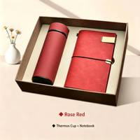Coffret Cadeau d'Affaires de Luxe : Carnet en Cuir, Gobelet Isotherme, Boîte Cadeau Promotionnelle Personnalisée avec Gravure en Relief