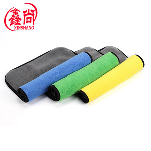 Xinshang Car Cleaning <b>Towel</b> 30x40 Cm Edge <b>Wrapped</b> Microfiber For Auto Wash And Wipe With Custom Logo Option - Product Image 3