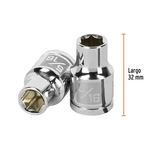 Boîte de 6 douilles à 6 points de 5/16 po, entraînement 3/8 po, TRUPER - Product Image 3