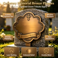 Plaque commémorative en laiton gravée au laser sur mesure, plaque en cuivre vieilli gravée en relief, étanche pour extérieur, cimetière, tombe