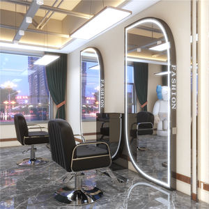 Station de coiffure Double <span class=keywords><strong>face</strong></span> pour Salon de coiffure, <span class=keywords><strong>miroir</strong></span> de meubles, lumière Led, <span class=keywords><strong>miroir</strong></span> en métal pour Salon de coiffure - Product Image 2