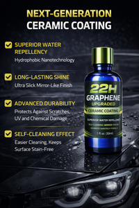 GRAPHONEX 22H Revestimiento Líquido de Cerámica con Grafeno para Pintura de Automóviles, Protección Hidrofóbica Superior y Autolimpieza (1000ml) - Product Image 3