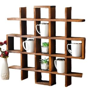 Estantes flotantes de bambú natural para almacenamiento en pared, estantes flotantes de libros para pared, estantes flotantes de <span class=keywords><strong>Sorbus</strong></span> ancho para pared - Product Image 1