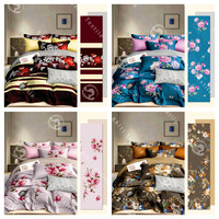 Célèbres concepteurs de draps de lit de marque célèbre taie d'oreiller ensemble de housse de couette en microfibre ensemble de couette housse de couette