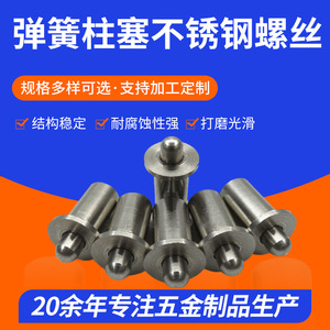 YX Spring Loaded Pin Stainless Steel Cylindrical Head Press Fit Positioning Screw Grade A Polished Surface - Product Image 5