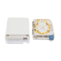 Caja Terminal de Fibra Óptica FTTH de 1, 2 y 4 Núcleos con Adaptador SC, Placa Frontal SC de 0.9mm, Pigtail de Fibra Óptica de 1m SM G657A1, Equipo de Fibra Óptica