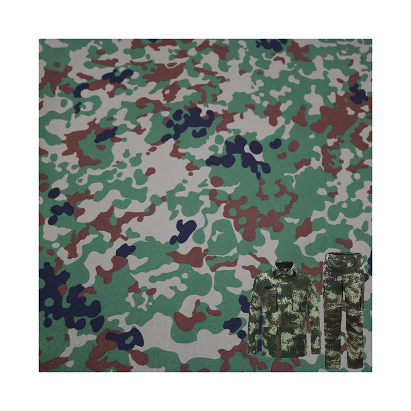 Waterproof Camouflage 1000D Nylon 100% Polyester PU Coated Woven Fabric