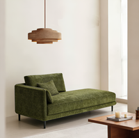 Canapé en tissu moderne pour petit salon, style princesse, élégant fauteuil en velours, canapé rembourré en gros d'usine en stock