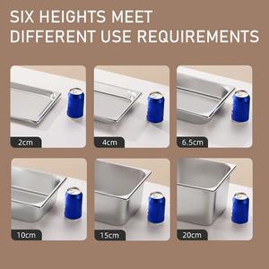 Chuyên nghiệp 1/1 gn Pan sản xuất giá tốt đẹp gastronorm Pan thép không gỉ tự chọn thực phẩm ấm hơn phục vụ khay cho khách sạn sử dụng - Product Image 5