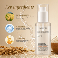 Sérum Visage Hydratant et Éclaircissant au Ferment de Riz Coréen DOLANJN, Niacinamide et Céramide NP