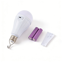 Ampoule LED SMD rechargeable à double pile AA amovible, 20W, 1600mAh, à intensité variable, pour l'éclairage d'entrepôt