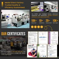 Médailles personnalisées pour apiculteurs Or Argent Bronze Récompenses en métal 3D en relief pour les associations d'apiculture Vente en gros à prix réduit