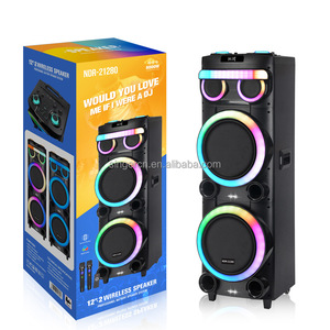 NDR-21280 Đôi 12 Inch Âm Thanh Loa Stereo Loa Tháp Xe Đẩy Loa Bằng Gỗ Kalonka Đảng Hộp - Product Image 6