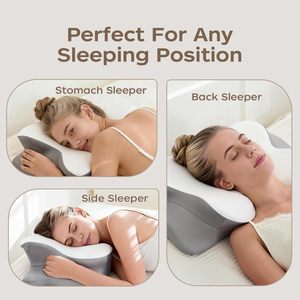 Custom Butterfly Shaped Cervical Orthopedic Smart <strong>Memory</strong> Foam Sleeping Neck Bed <strong>Memory</strong> Foam <strong>Pillow</strong> - Product Image 5