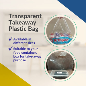 Bolsa para llevar de panadería OEM, Impresión de logotipo personalizado de plástico transparente esmerilado con asa para pasteles - Product Image 6