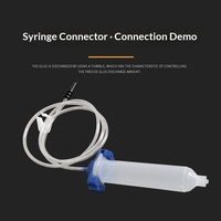 Amerikanischer Stil Neuer 3/5/10/30/55CC Ultrafeiner Rohradapter für 4MM Rohr mit Gashebelclip Blau/Transparent