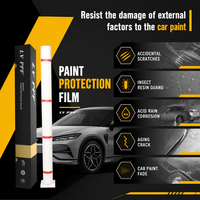 Film de protection transparent en TPU pour carrosserie de voiture, anti-taches, écologique, 6,5 mil, ultra-fin, en rouleau, pour peinture complète de véhicule