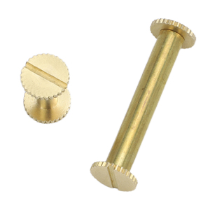 10 ensembles/sac Vis à tête plate moletée fendue en laiton pour ceinture en cuir M4 M5, pièces de fixation mâle-femelle, rivets de qualité 4.8 - Product Image 4